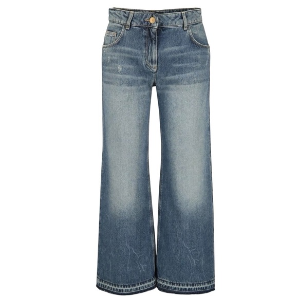 Luisa Cerano Denim - Luisa Cerano cropped wide leg high waist denim jeans size 10 excellent condition